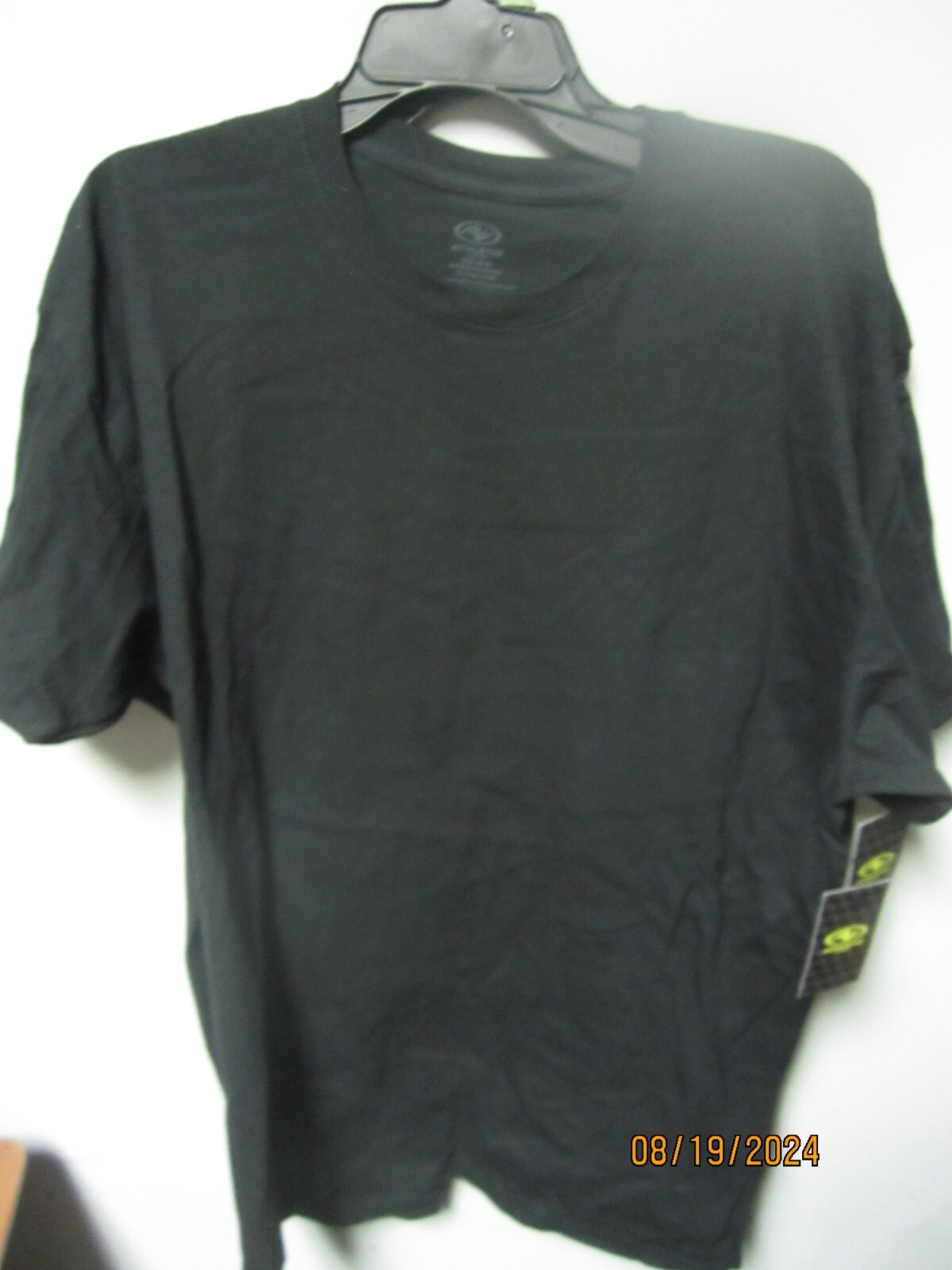 Athletic Works Men’s Black Cotton T-Shirt Size XL (46-48) LOT OF 2!