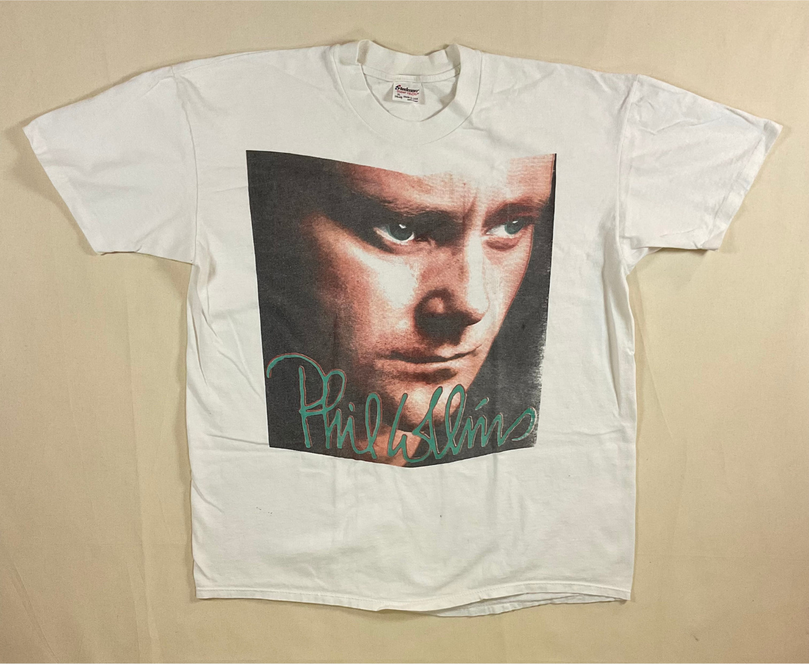 XL Phil Collins 1990 t-shirt Seriously, Live! tour May 31-Jun 24 2-sided USAmade gallery
