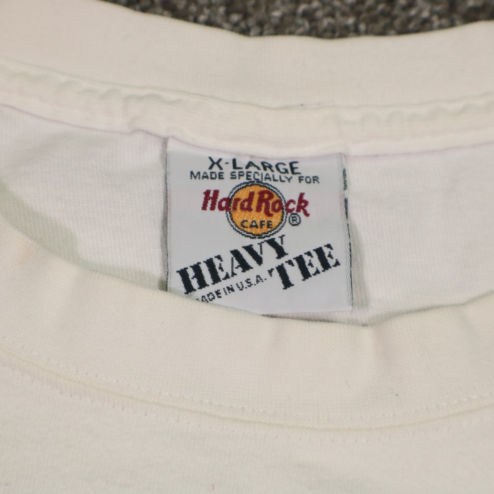 VTG Hard Rock Cafe Tshirt Mens XL White San Antonio Texas Guitar Snake Print USA gallery