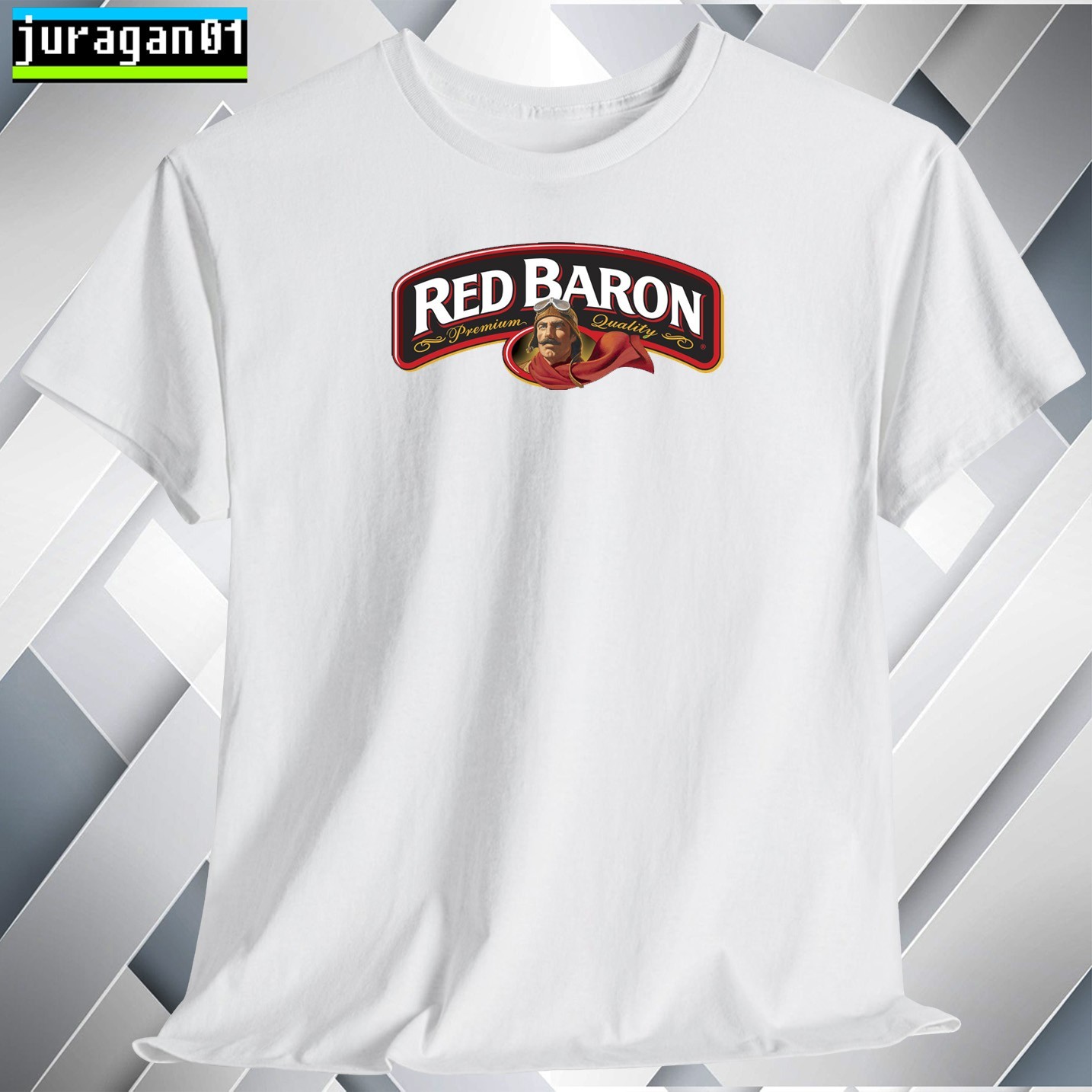 Red Baron frozen pizza Shirt Logo Black/Gray/Blue/Red/White S to 5XL Made in USA gallery