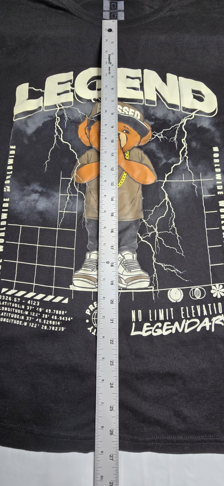 OG Hustle Legend Bear Graphic Tee Adult Size 4XL gallery