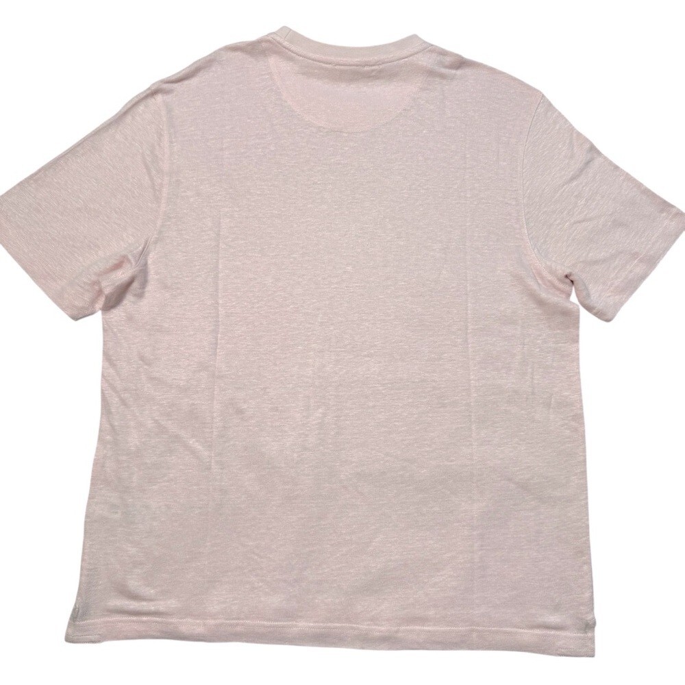 NWT New $95 Ted Baker Flinlo Linen Crew Neck Light Pink T-Shirt Size 5 US XL gallery