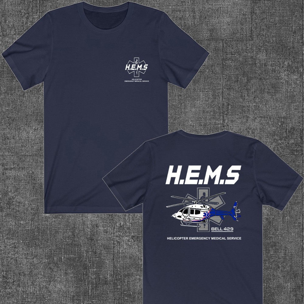 Doctor Flight Medic Helicopter HEMS Paramedic Men’s Navy Size S to 5XL