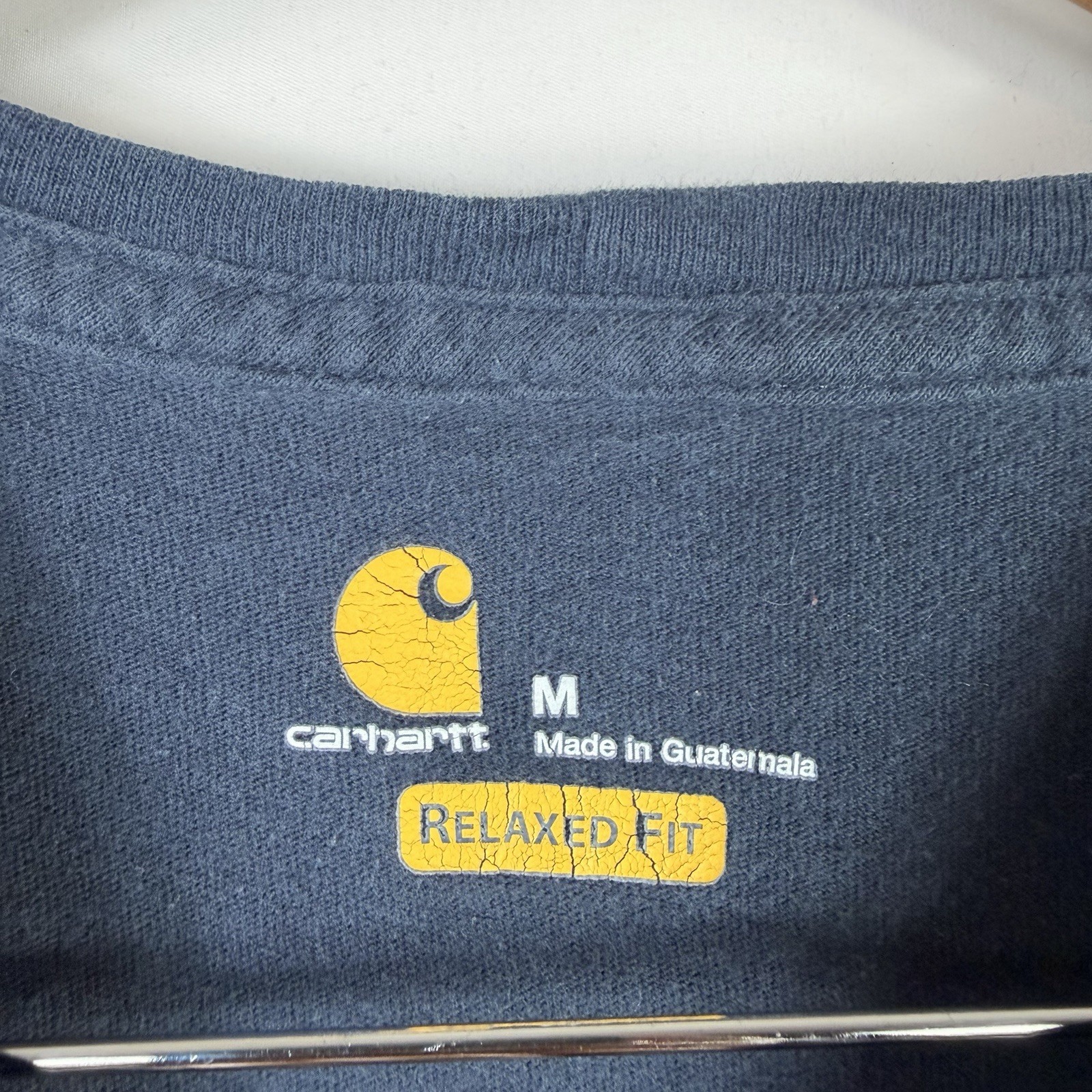 Carhartt T-Shirt Men's M Relaxed Fit Blue Short Sleeve Tee 100% Cotton gallery