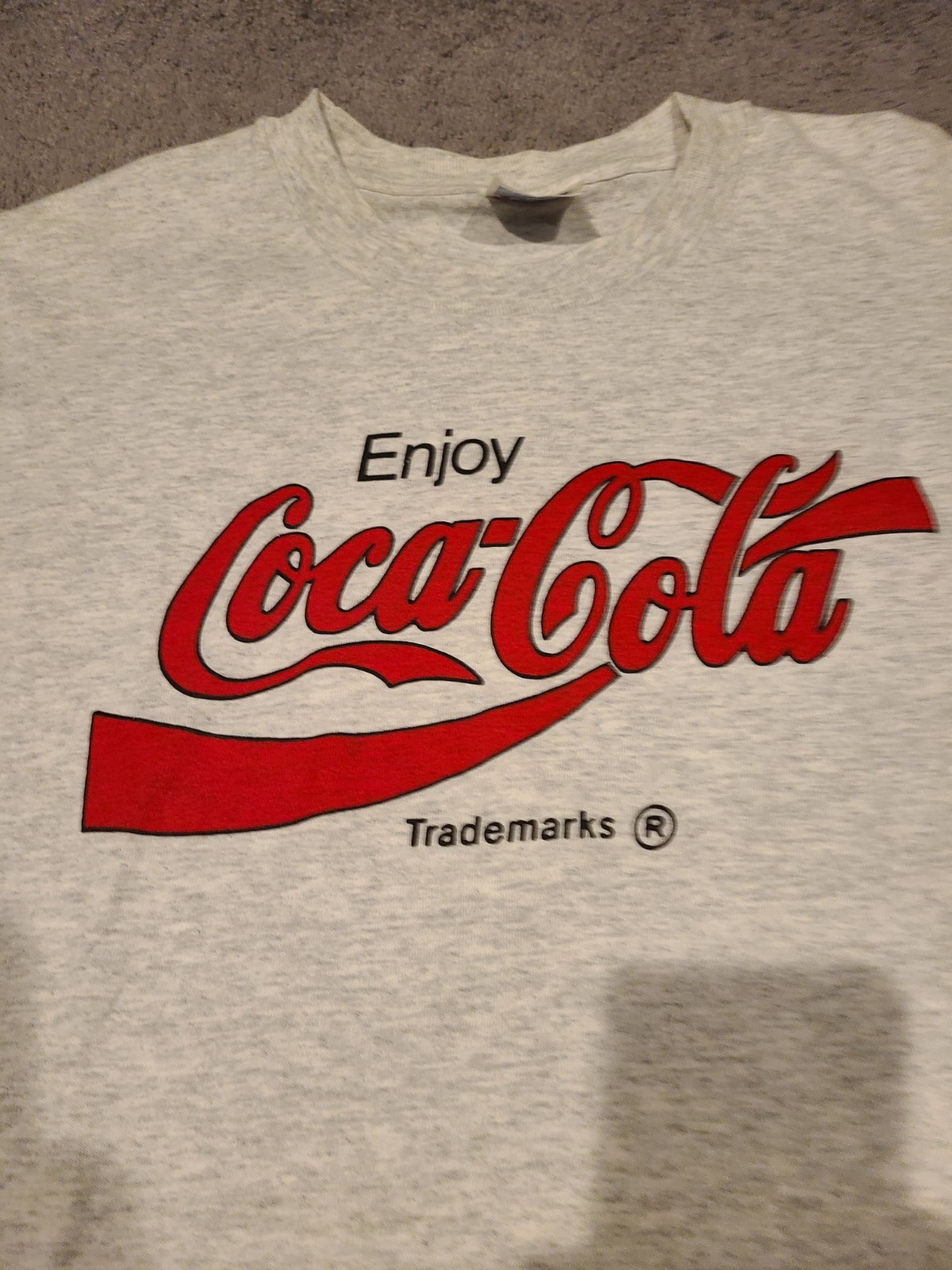 Vintage Single Stitch Coca-cola T Shirt! Size XL Made In USA Hanes NWOT Coke Gre gallery