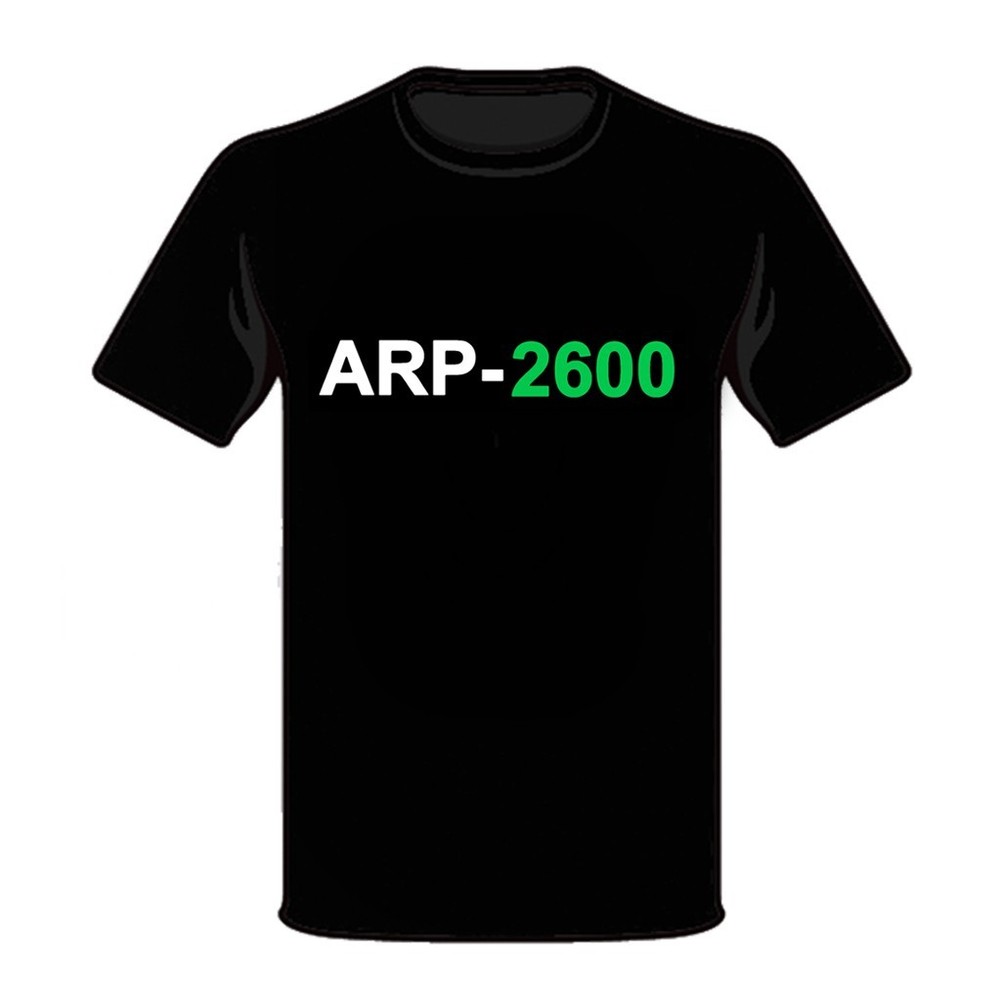 Arp 2600 Vintage Synth Keyboard Retro Logo Synthesizer T-shirt Red Black NEW!