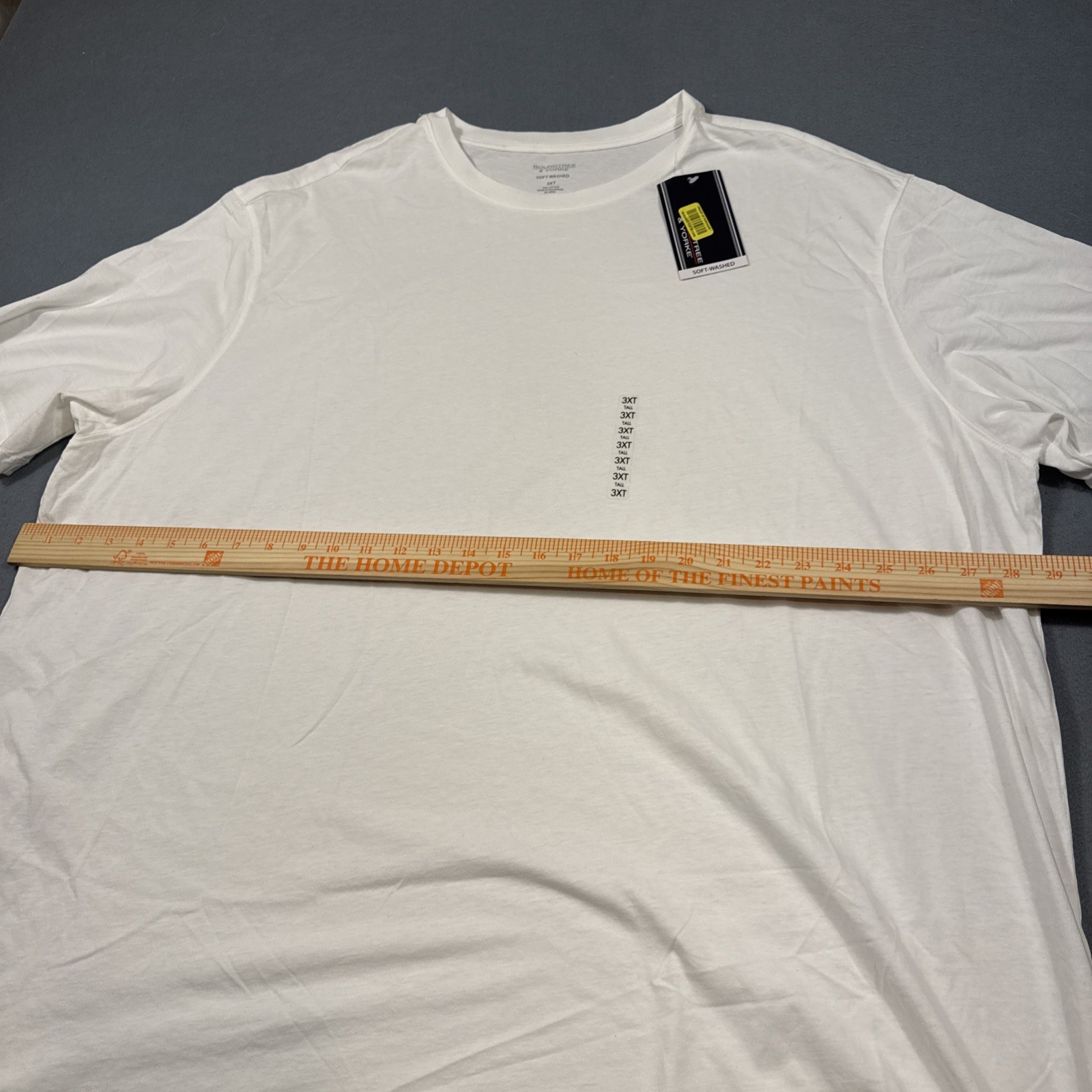 RoundTree & Yorke Cloud Crew Men's 3XLT White Crew Neck Short Sleeve Shirt gallery