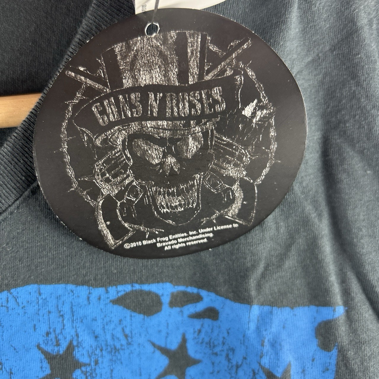 Guns N Roses Flag Mens T Shirt M Medium Washed Black Brand New With Tags 2010 gallery