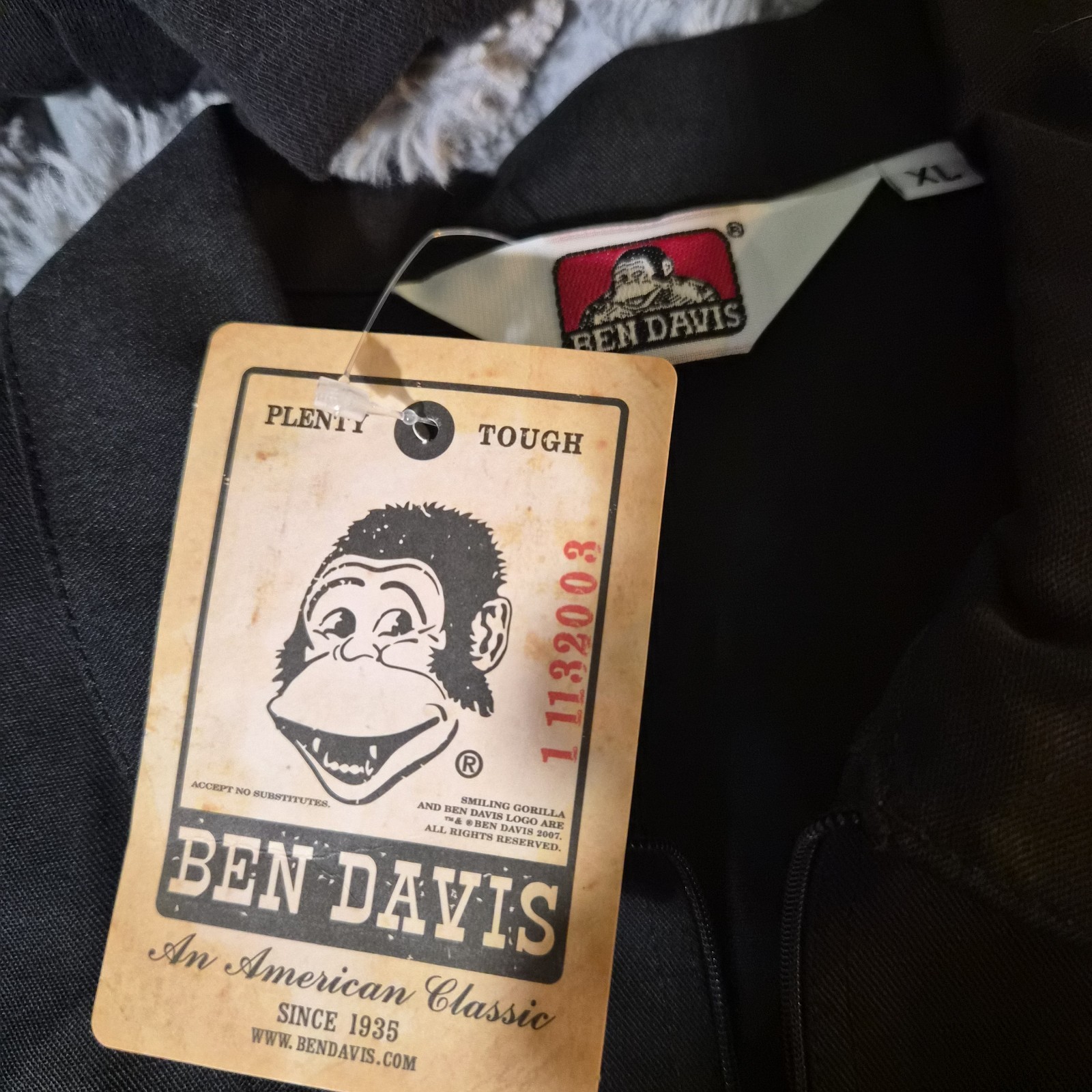 Ben Davis Quarter 1/4 Zip Shirt Black Mens Size XL classic work skate gallery