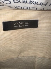 Axis LA Off White Shirt Sleeves Two Pickets Xl