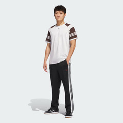 Adidas men Tyshawn Tee (Gender Neutral); Crystal White / Dark Brown; M