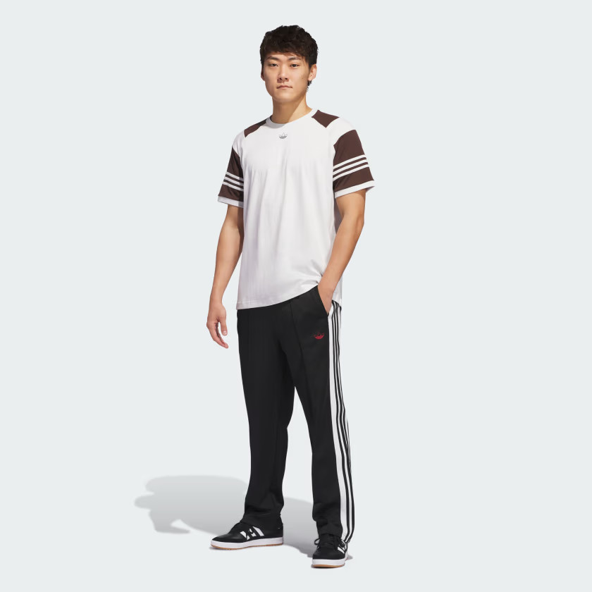 Adidas men Tyshawn Tee (Gender Neutral); Crystal White / Dark Brown; M gallery