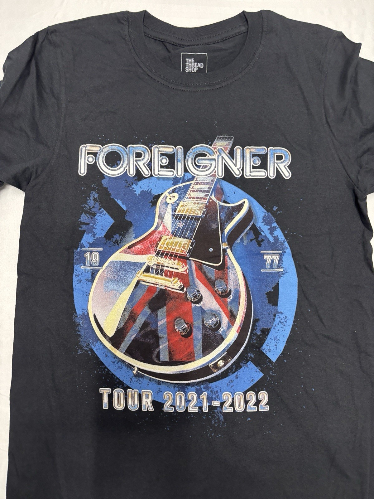 Foreigner U.S. Tour 2021 - 2022 Black Band T-Shirt The Thread Shop Size: S gallery