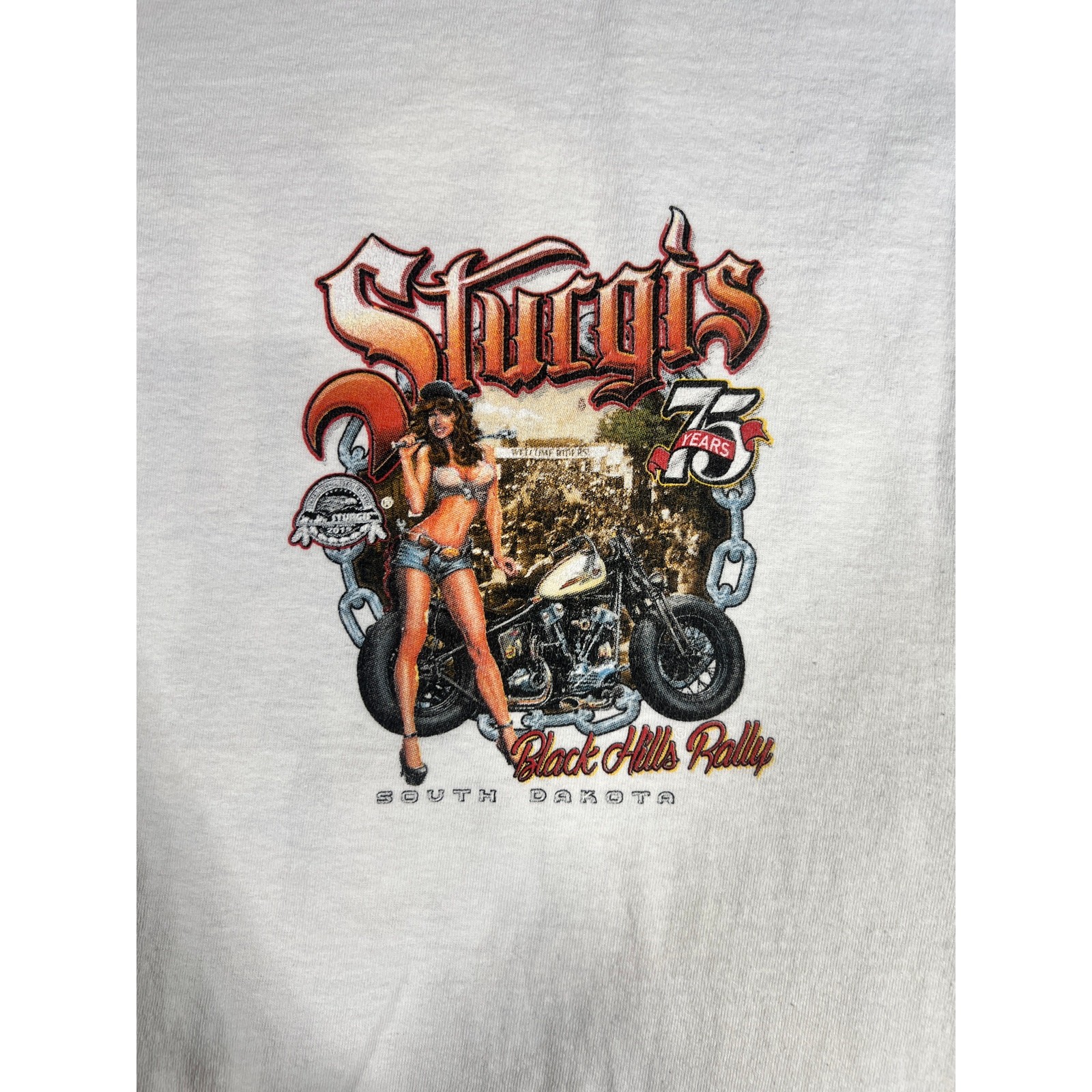 Sturgis Black Hills Rally 75th Anniversary T-Shirt 2XL South Dakota gallery