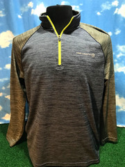Free Country 1/4 Zip Pullover Jacket Large AE See Desc Gray Performance C35