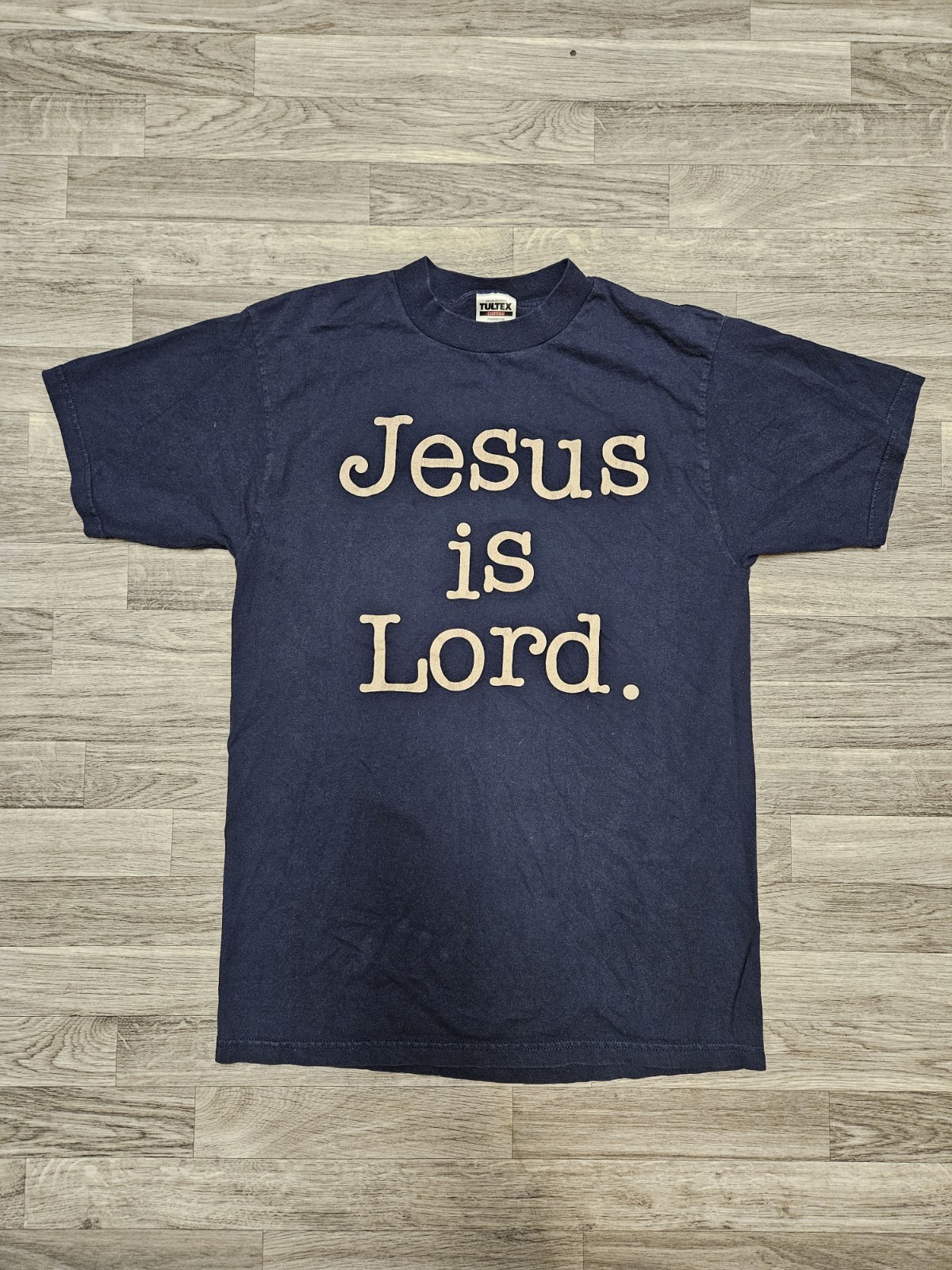 Vintage Jesus Is Lord. Duh T-Shirt Size Large Blue God 90s