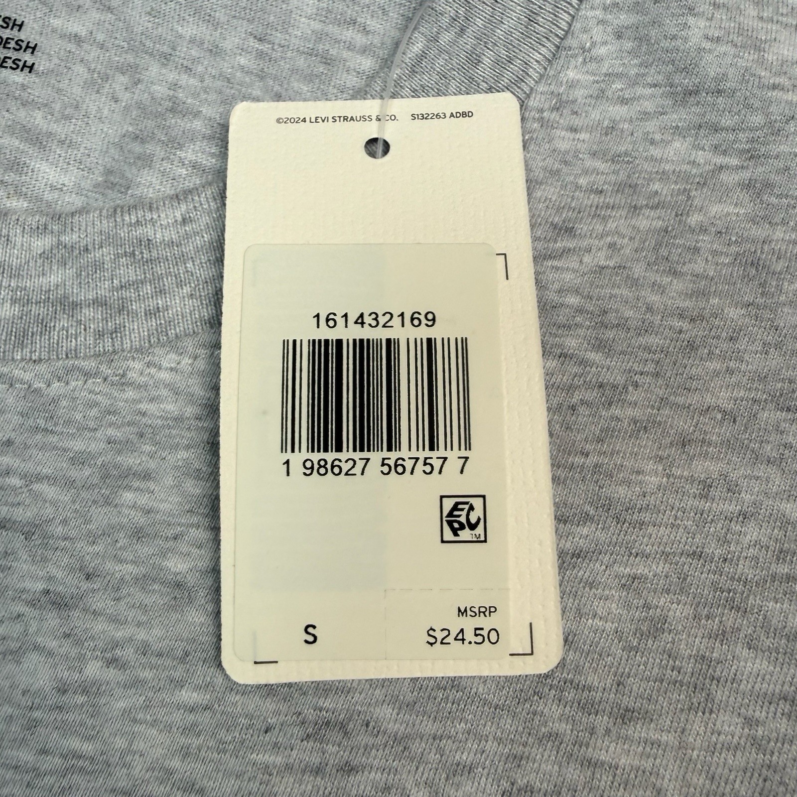 Levis Shirt Mens Small Relaxed Great Highway Speed Trials Short Sleeve Gray NWT gallery