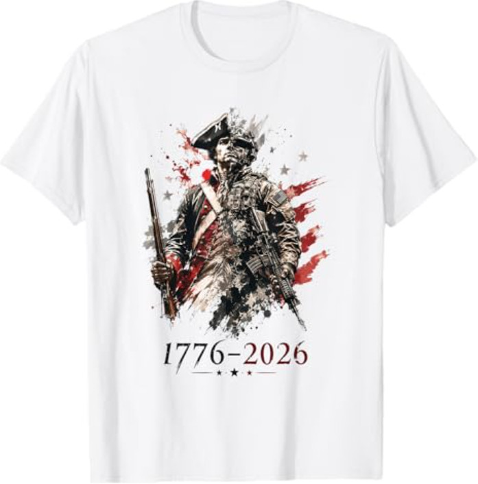 1776-2026 Patriotic Soldier 250th Anniversary 4th July T-Shirt gallery
