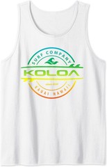 Koloa Surf Multicolor Lightweight Thruster Logo Graphic Tank Top