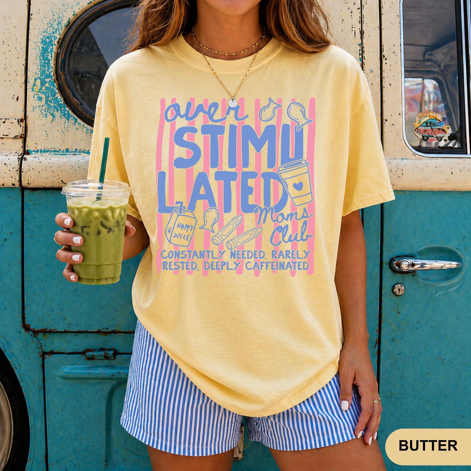 Overstimulated Moms Club Shirt, Funny Retro Mom Life T-Shirt, Gift for Mom gallery