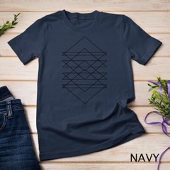 Sacred Geometry Abstract Art Geometric Triangle Lines Design Unisex T-shirt