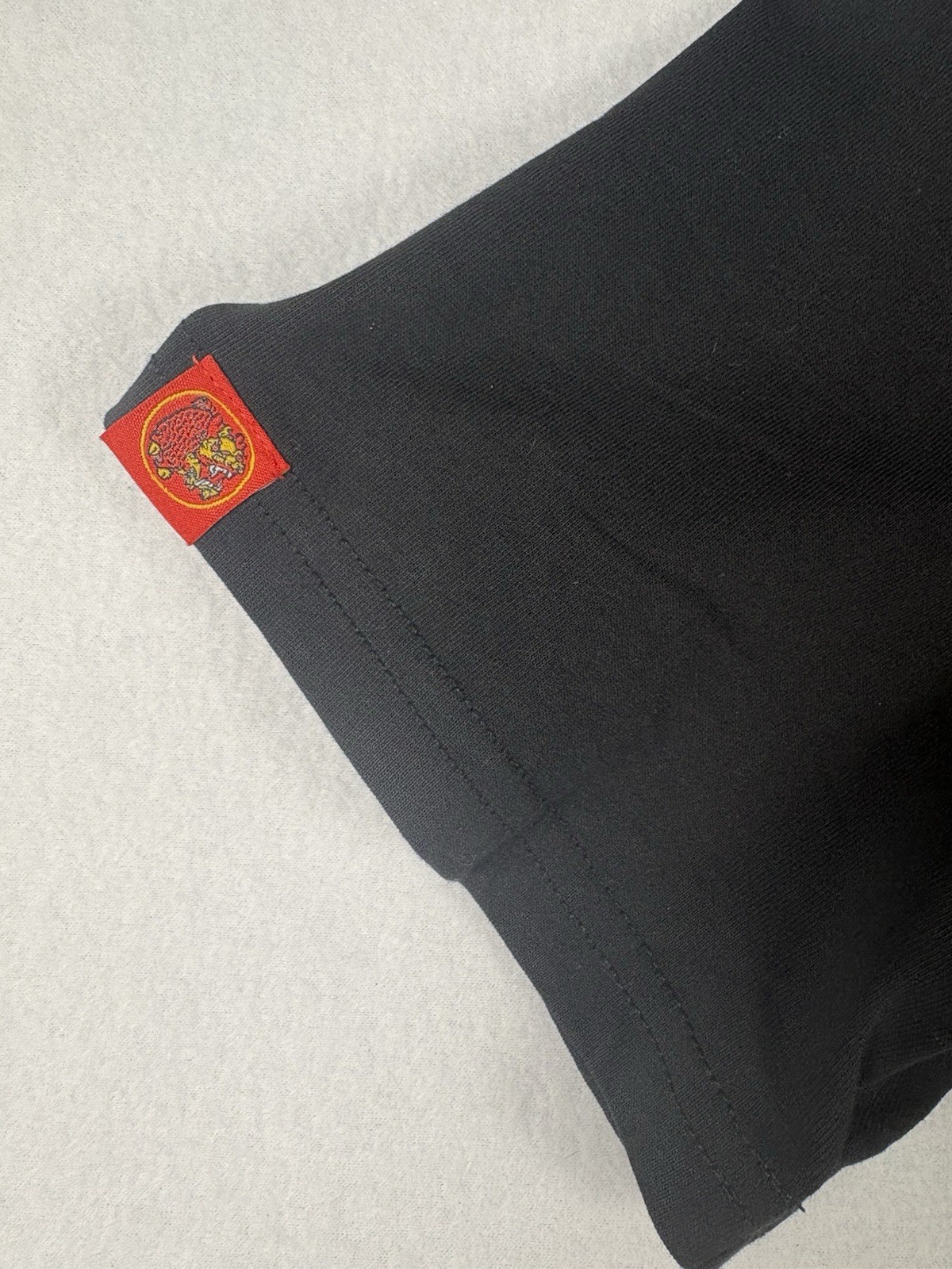 Vintage Style Japanese Brand Sukajan Dragon Embroidered Koi Fish Shirt Black L gallery