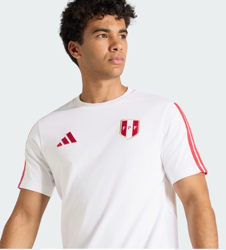 adidas Men's Soccer Peru T-Shirt DNA Seleccion de Futbol FPF 2026 XL gallery