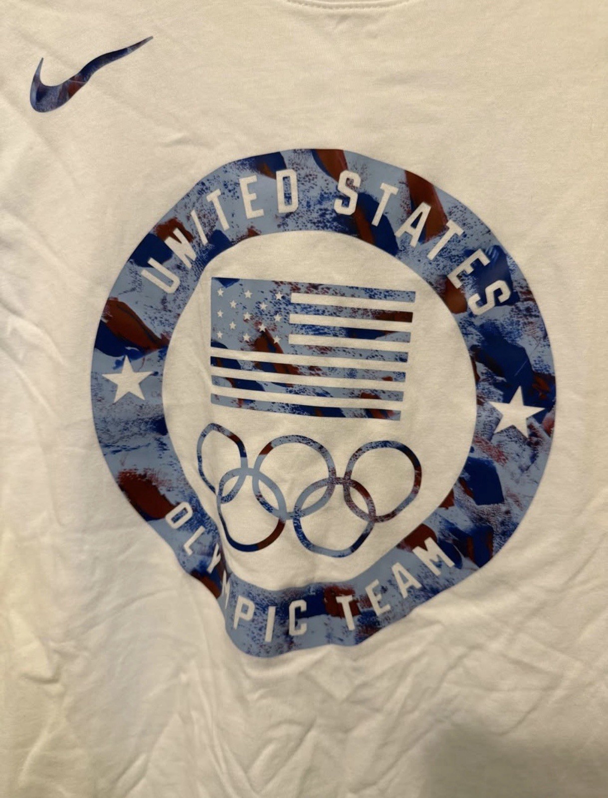 Nike The Nike Tee Team USA Olympics Graphic Cotton Crewneck T-Shirt White S gallery