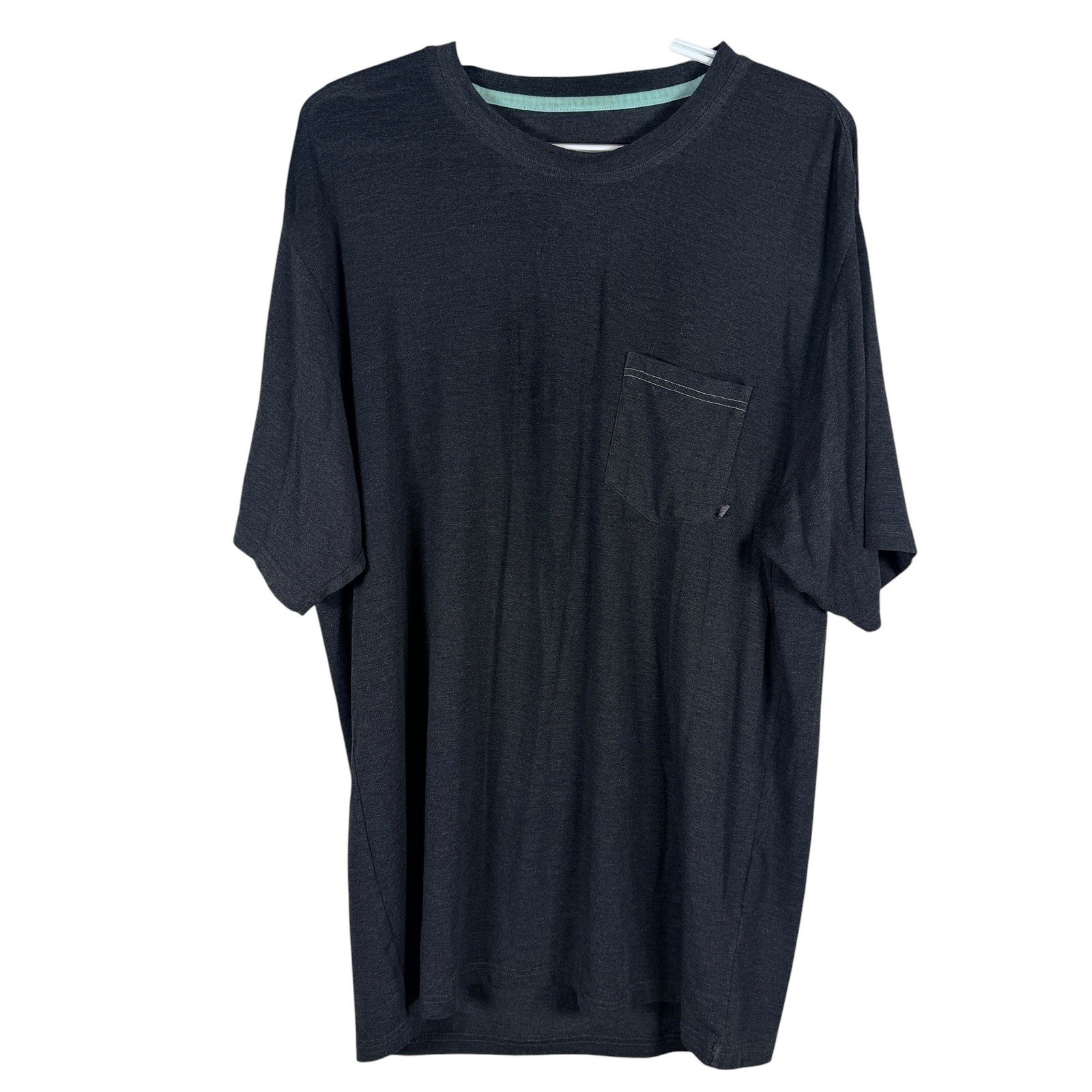 Free Fly Bamboo Pocket T-Shirt Mens L Charcoal Heather Gray Short Sleeve Tee gallery