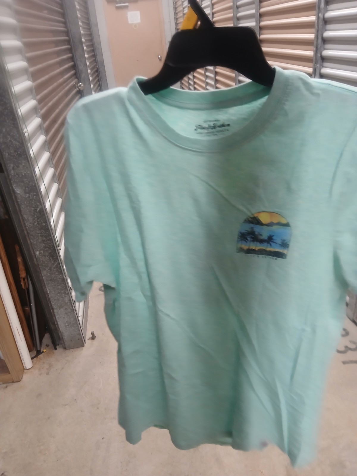 Flag & Anthem Mens Mint Green Short Sleeve Crew Neck Pullover T-Shirt Size L gallery