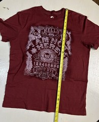 Ouija Board Men Size XL Rusty Red Short Sleeve Graphic T Shirt Halloween Season