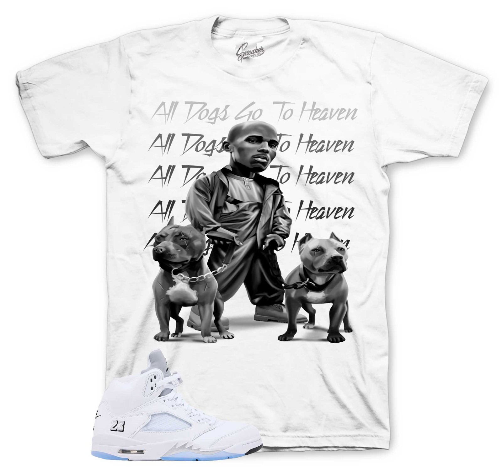Shirts To Match Jordan 5 White Metallic Sneaker Tees – All Dogs Shirt