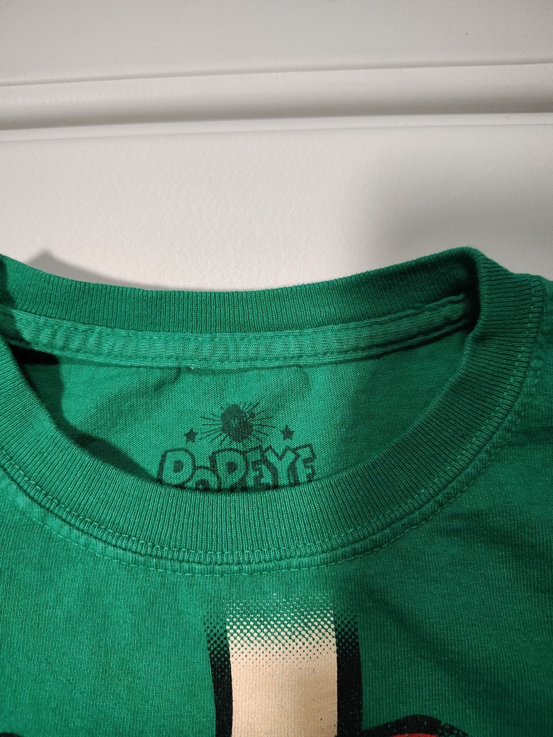 2000s Y2K 2010 Popeye Spinach Cartoon All Over Print Licensed T-Shirt M gallery