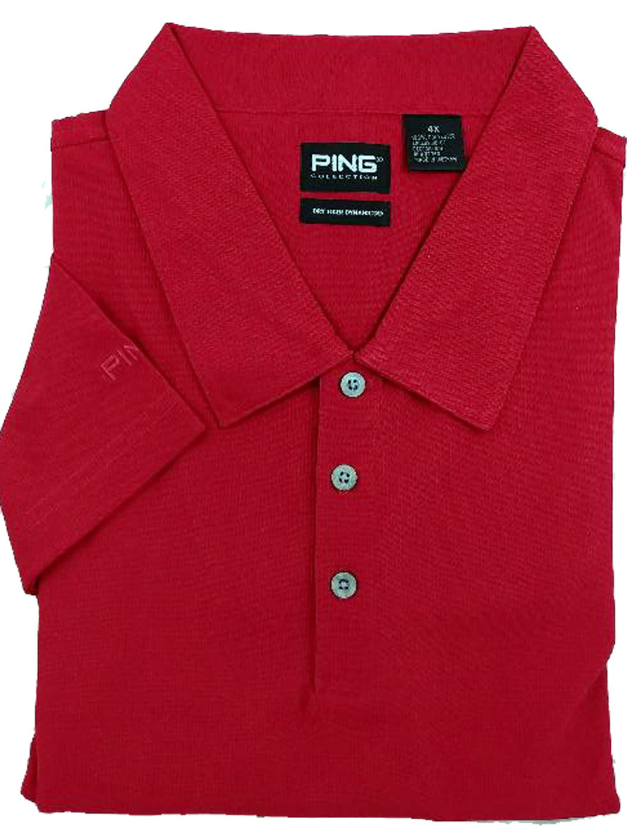PING Golf NEW Men's XXXXL 100% Polyester Dri fit Fiber Dynamics 4XL Polo Shirt gallery