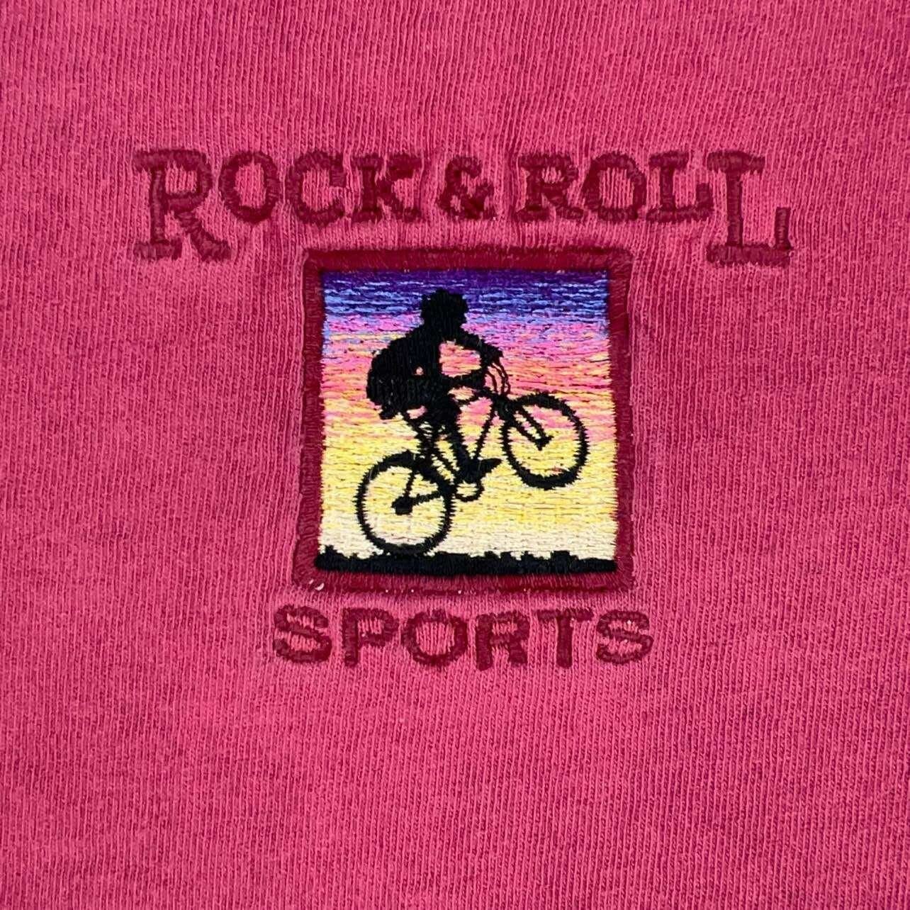 Vintage Sansegal Rock Roll Sports BMX Bike Graphic T Shirt XL Made in USA gallery