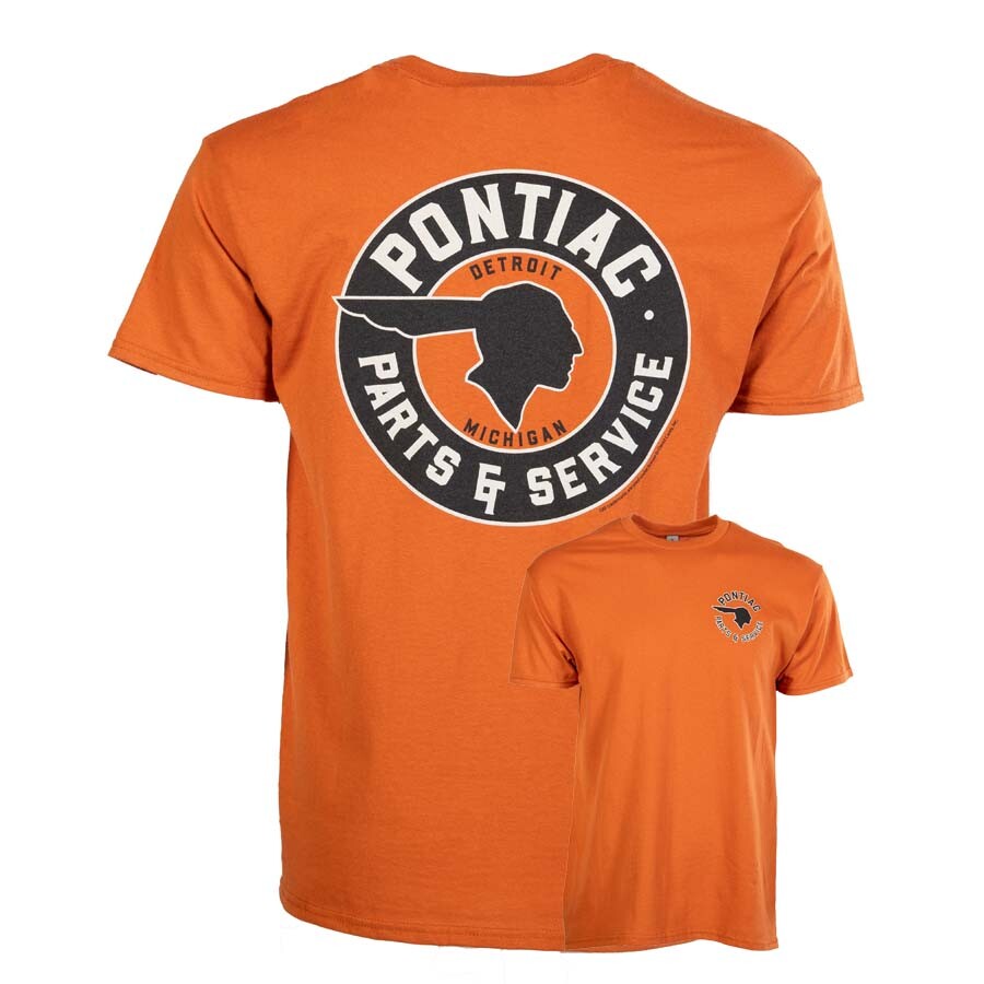 Vintage Pontiac Parts & Service Logo Car Graphic Cotton Shirt Official Licensed gallery