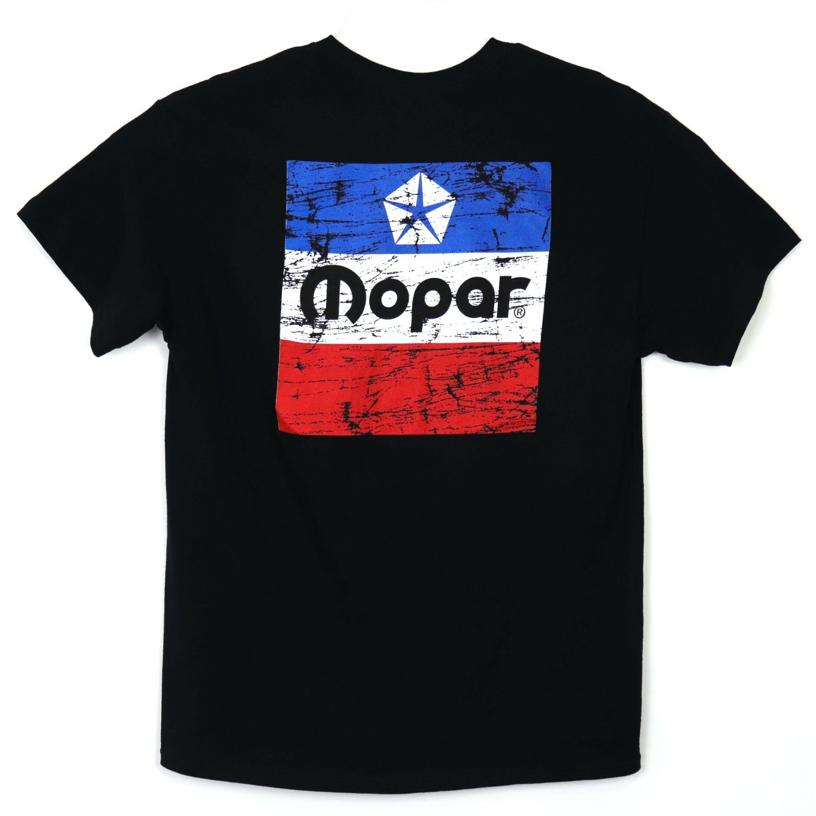 Mopar Logo Men's T-Shirt Black Distressed Look Dodge Chrysler Plymouth gallery
