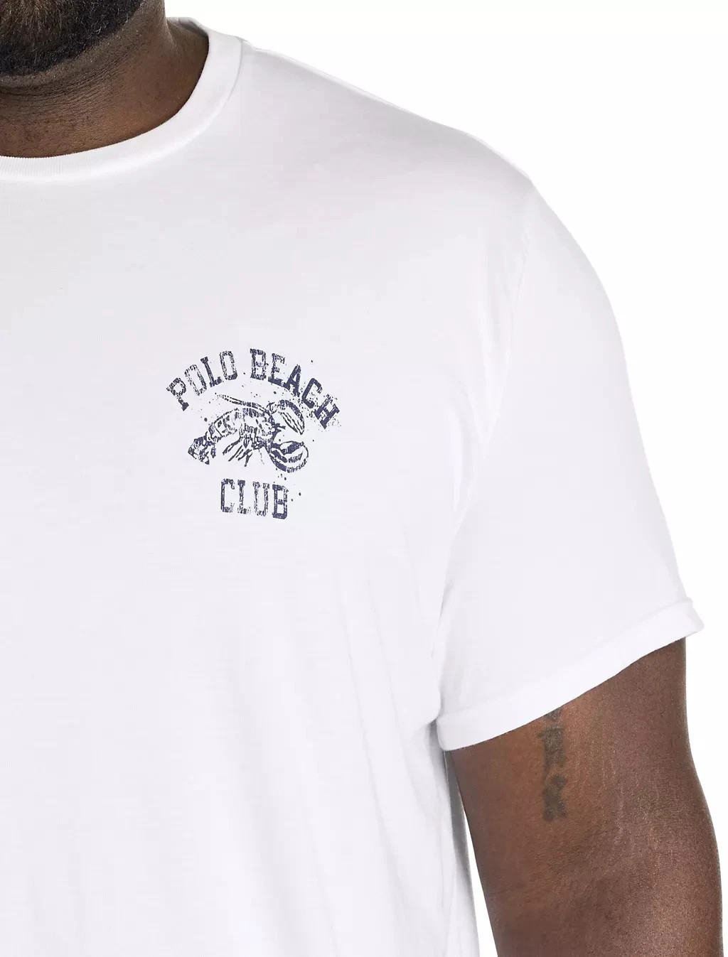 Polo Ralph Lauren Men's SZ 2XL-Tall Beach Club Logo Lounge T Shirt in White gallery