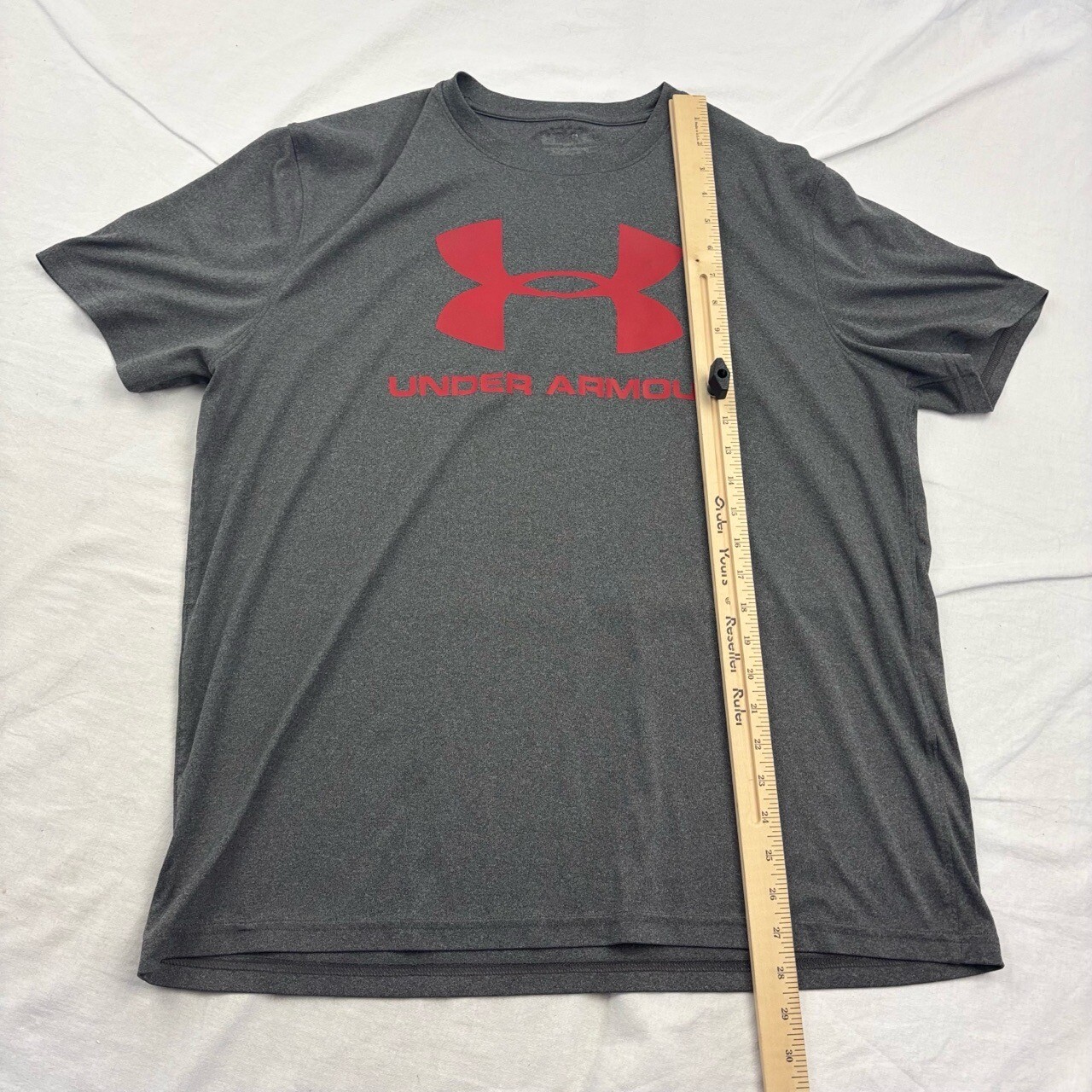 Under Armour Unisex Casual T-Shirt Charcoal Short Sleeve Large gallery