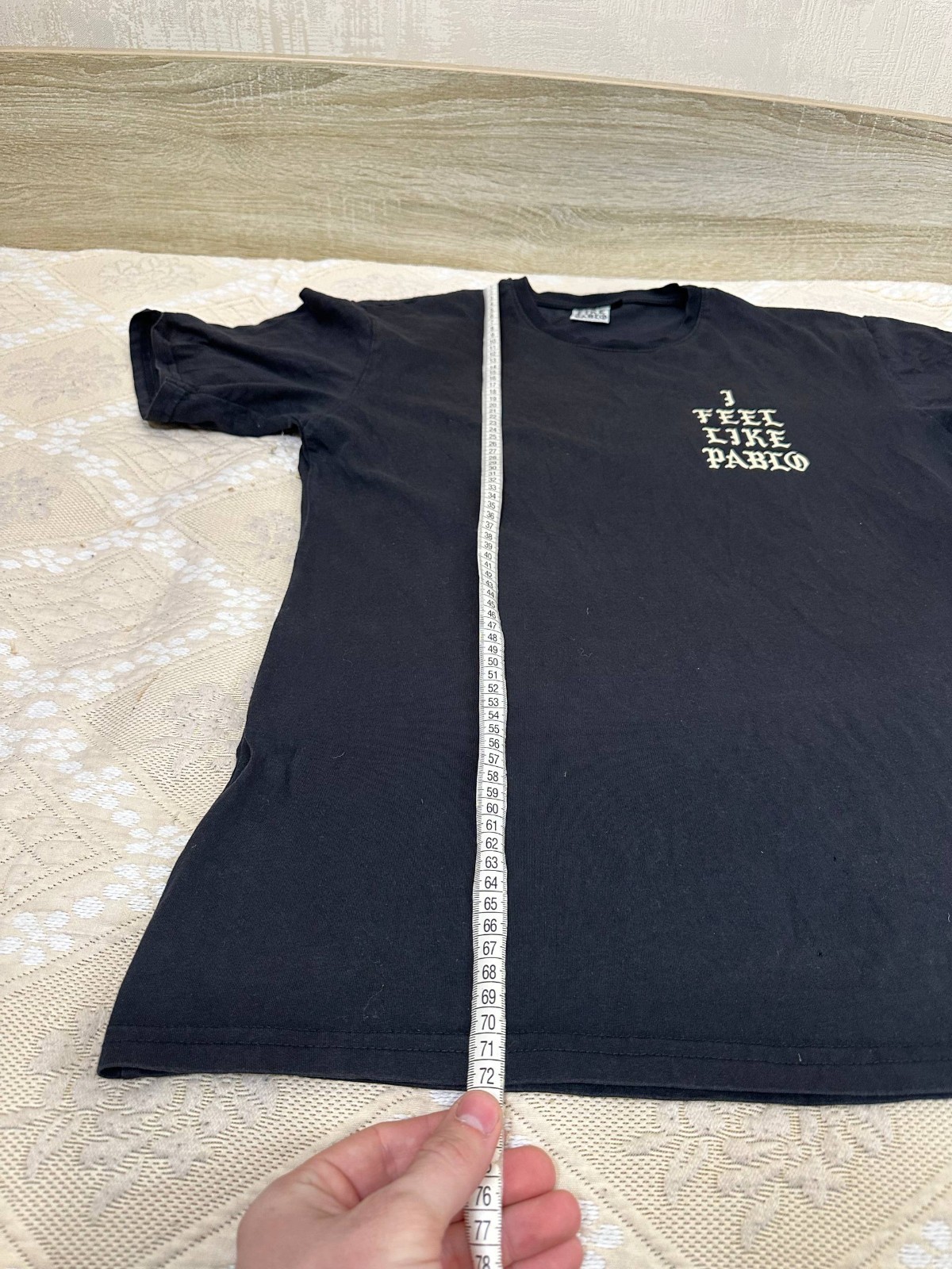 I Feel Like Pablo Big Logo Vintage Rap Y2K T Shirt Mens Size XL Black gallery