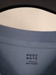 Goodmove M&S Men’s 3Pcs Regular Fit T-Shirts Size L Grey Black Blue NEW