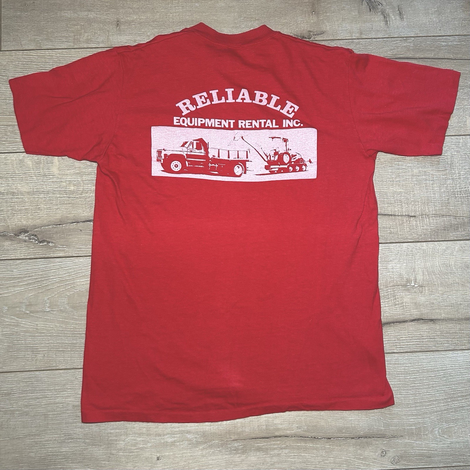 VTG 60s 70s Hi Cru Stedman Red Graphic Tee Single Stitch USA Mens L gallery