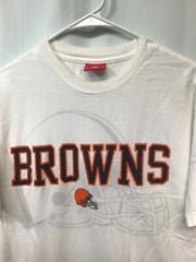 Cleveland Browns (NFL Licensed) White Medium Cotton T Shirt