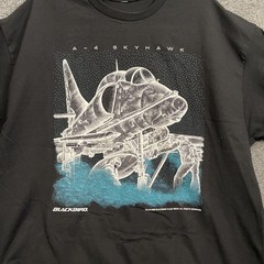 Vintage 90s “Blackbird A4 Skyhawk” Graphic Print Shirt