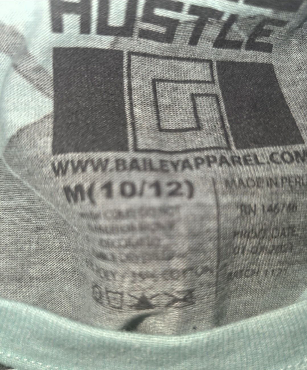 Hustle Legend Bear Graphic T-Shirt Bailey Apparel Comic OG Sz M 8/10 Youth gallery