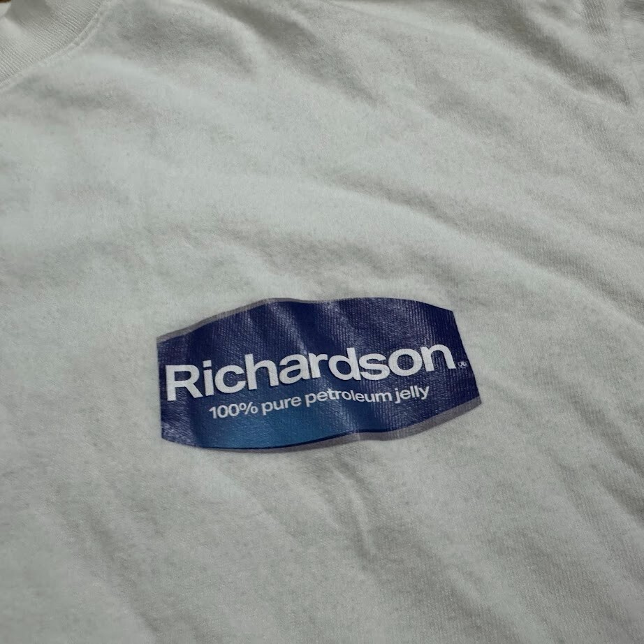 Richardson Vaseline Tee Cotton Crew Neck Print Short Sleeve Large WHITE gallery