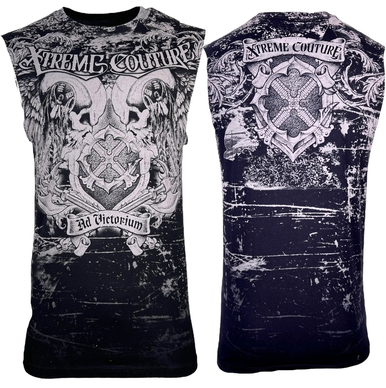 Xtreme Couture by Affliction Men's Muscle Tee-Shirt Predato Tank Biker Skull gallery