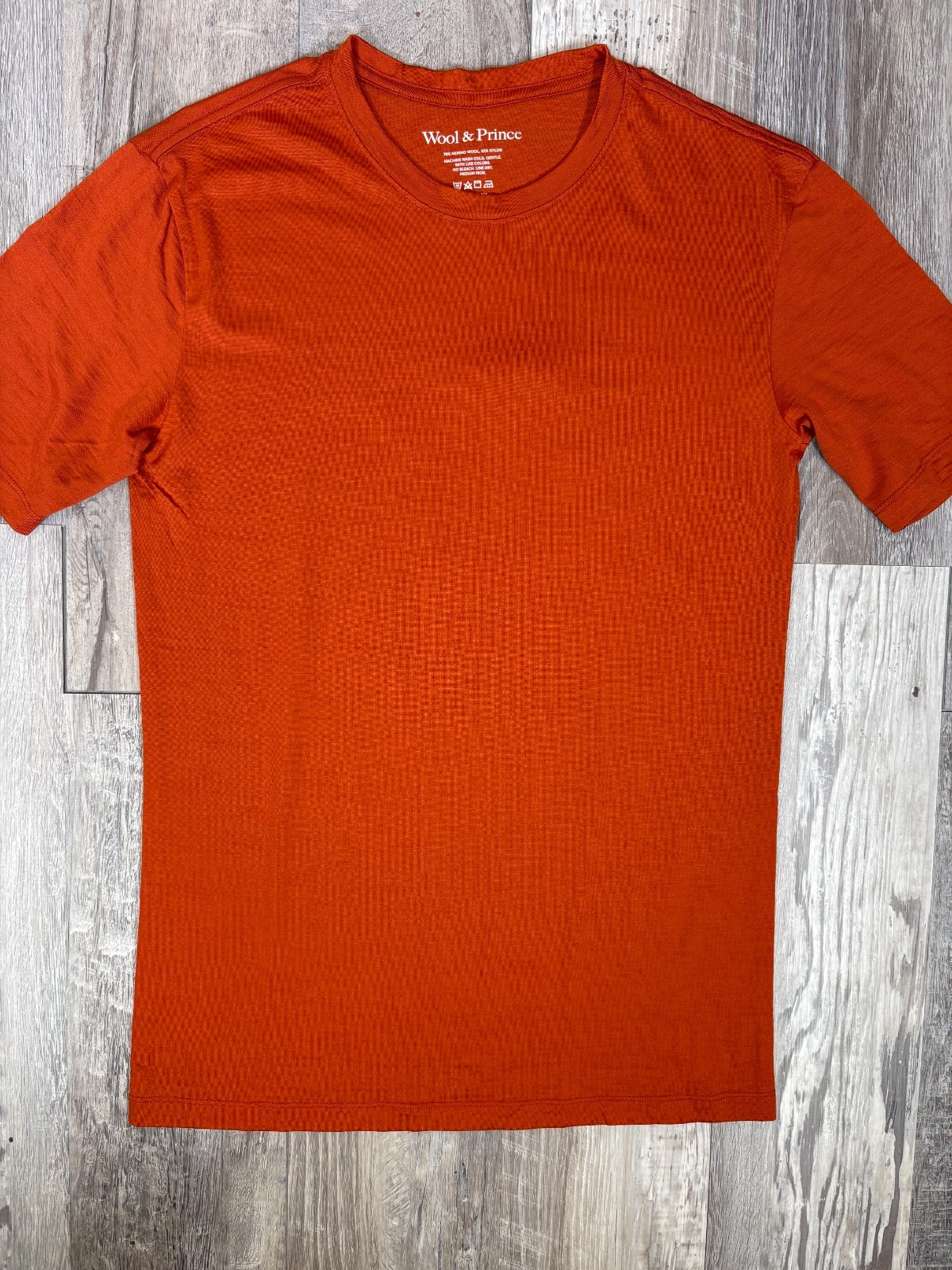 Wool & Prince Merino Wool T Shirt Size M bs77 gallery