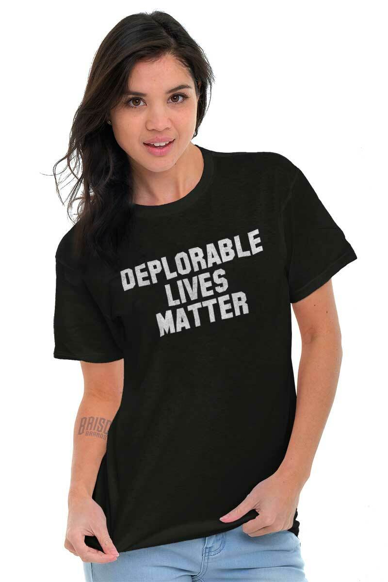Deplorable Lives Matter Pro-Trump Republican Womens or Mens Crewneck T Shirt Tee gallery