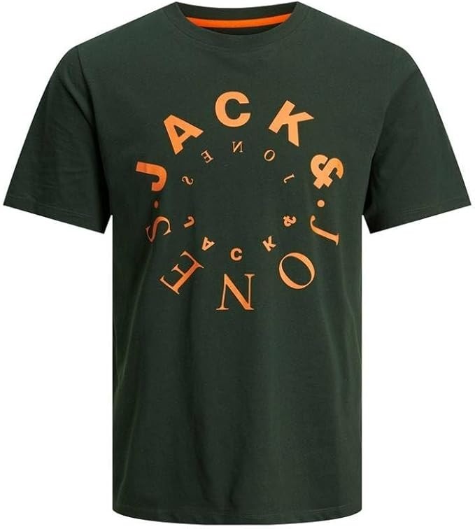 Jack & Jones Men’s JJ Warrior Crew Neck T-Shirt, Mountain View, L, MSRP $19.50